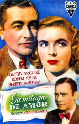 Poster Su milagro de amor 1945