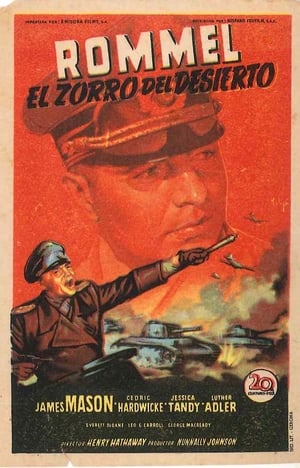 Poster Rommel, el zorro del desierto 1951