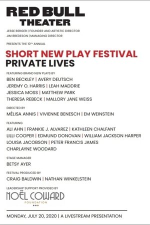 Póster de Short New Play Festival: Private Lives
