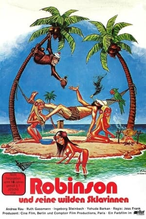 Poster Trois filles nues dans l'ile de robinson 1972