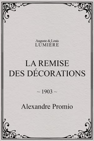 Poster La remise des décorations 1903