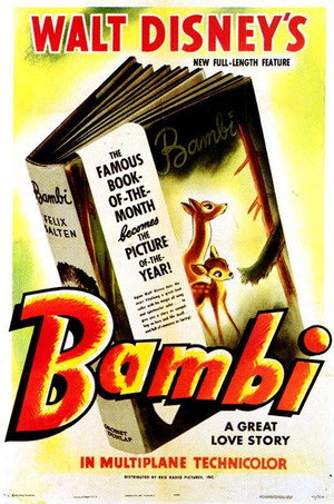Постер мультфильма «Бемби (1942)» — (41 из 120)