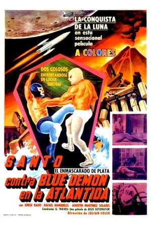 Poster Santo vs. Blue Demon in Atlantis 1970