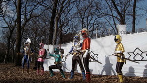 Still from Shinkenger Henshin Series CM 4