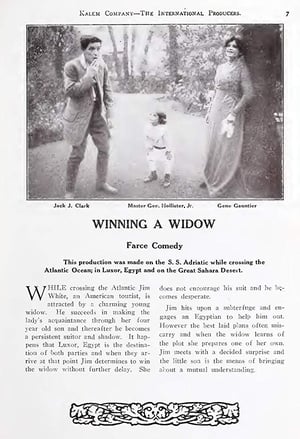 Poster Winning a Widow (1912)