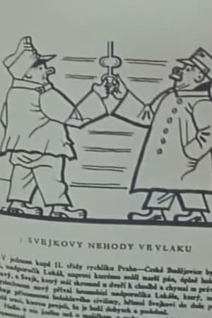 Poster Osudy dobrého vojáka Švejka – Švejkovy nehody ve vlaku (1955)