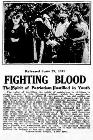 Poster Fighting Blood (1911)