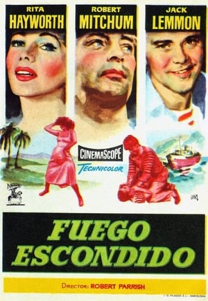 Poster Fuego escondido 1957