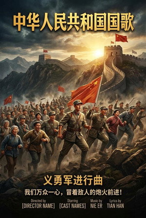 中华人民共和国国歌 poster