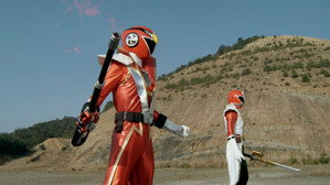 Still from Shinkenger Henshin Series CM 1