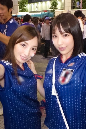 200GANA-1791 Soccer National Team, Two Beauty Model