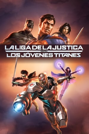 Poster La Liga de la Justicia contra los Jóvenes Titanes 2016