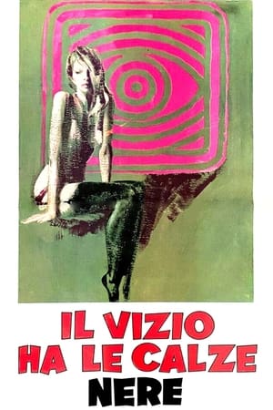 Poster Il vizio ha le calze nere 1975