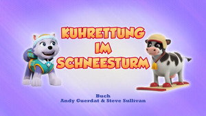 Kuhrettung im Schneesturm