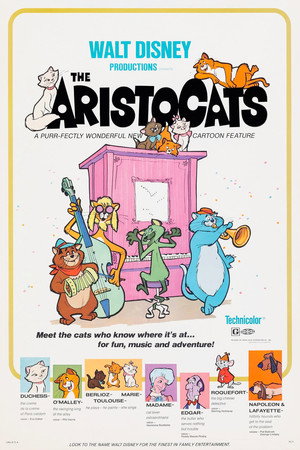 Постер мультфильма «Коты-аристократы (1970)» — (27 из 67)