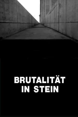 Poster Brutalität in Stein 1961