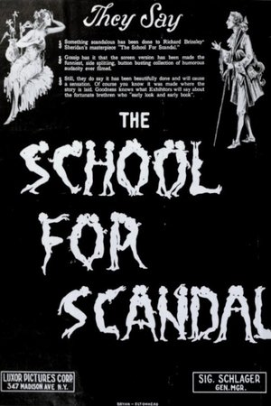 Poster The School for Scandal 1923