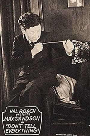 Poster Don't Tell Everything (1927)