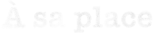 À sa place — logo