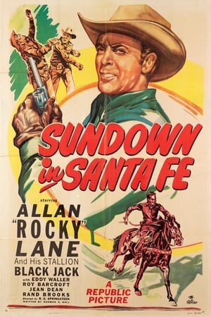 Poster Sundown in Santa Fe 1948