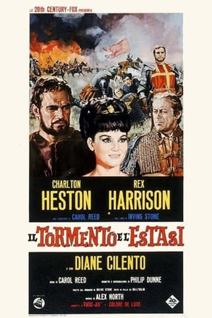 Poster Il tormento e l'estasi 1965