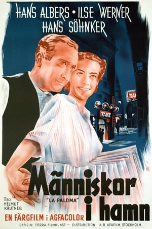 Poster Människor i hamn 1944