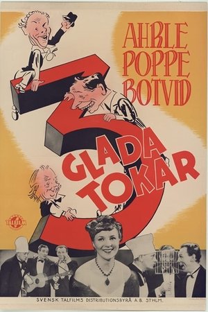 Tre glada tokar poster