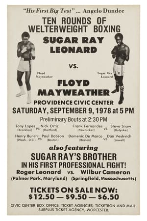 Poster Sugar Ray Leonard vs. Floyd Mayweather Sr 1978