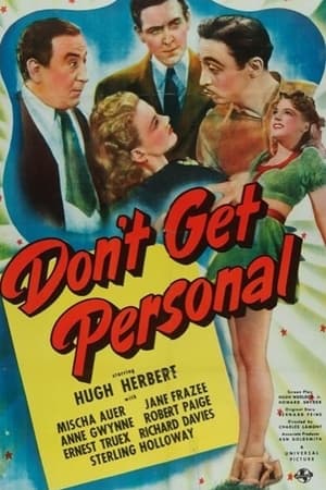 Poster Don't Get Personal 1942