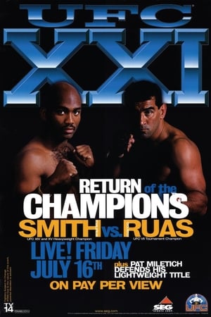 Poster UFC 21: Return Of The Champions 1999