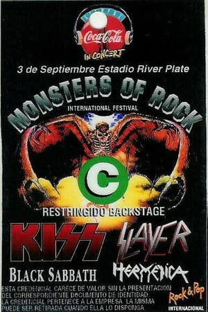 Black Sabbath. River Plate Stadium Buenos Aries 1994 poster