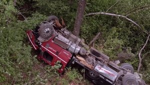 Highway Thru Hell Red Truck Wreck