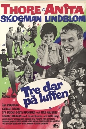 Poster Tre dar på luffen (1964)