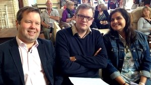 Miles Jupp and Nina Wadia