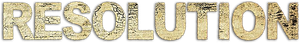 Resolution