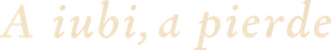 Amar, Perder… — Logos 3
