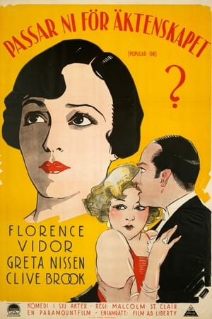 Poster The Popular Sin 1926