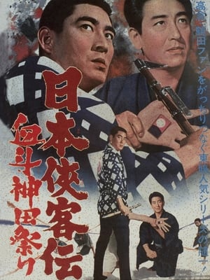 Poster 日本侠客伝　血斗神田祭り 1966