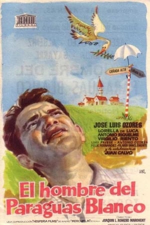 El hombre del paraguas blanco poster