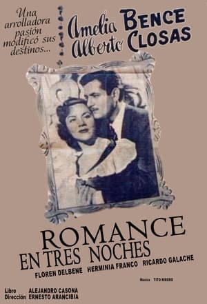 Poster Romance en tres noches (1950)