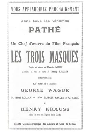Poster Les Trois masques 1921