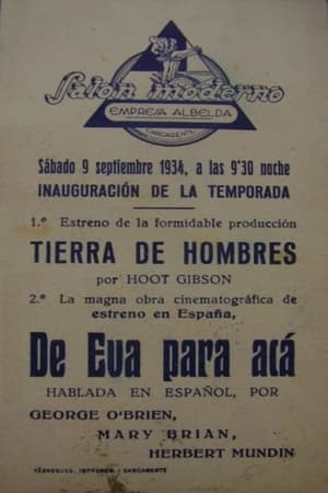 Poster De Eva para acá 1934