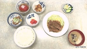 Solitary Gourmet Pan-Fried Pork Belly with Ginger Set Meal of Yodobashi Market of Shinjuku Ward, Tokyo