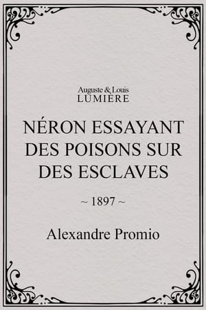 Poster Néron essayant des poisons sur des esclaves (1898)