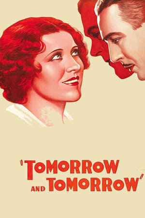 Poster Tomorrow and Tomorrow 1932