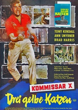 Poster Kommissar X - Drei gelbe Katzen 1966
