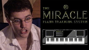 Still from Miracle Piano (NES) Lost Angry Nintendo Nerd episode from 2006