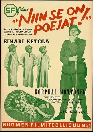 Poster Niin se on, poijaat! 1942