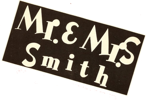 Mr. & Mrs. Smith