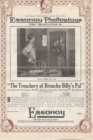 Poster The Treachery of Broncho Billy's Pal (1914)